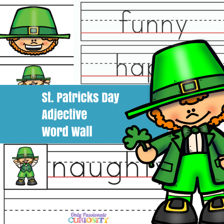 St. Patrick’s Day Adjectives Word Wall
