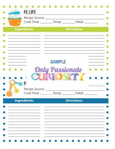 Cooking Journal {Boy} - Only Passionate Curiosity