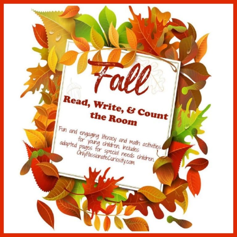 Fall! Read, Write, and Count the Room Literacy and Math Activities